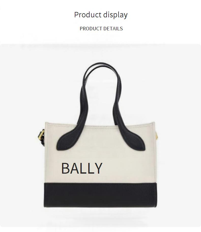 Borsa a tracolla singola in pelle di vitello con chiusura magnetica e logo semplice BALLY, borsa a mano con tracolla staccabile, WAM02GCV034I182O_voghion.com