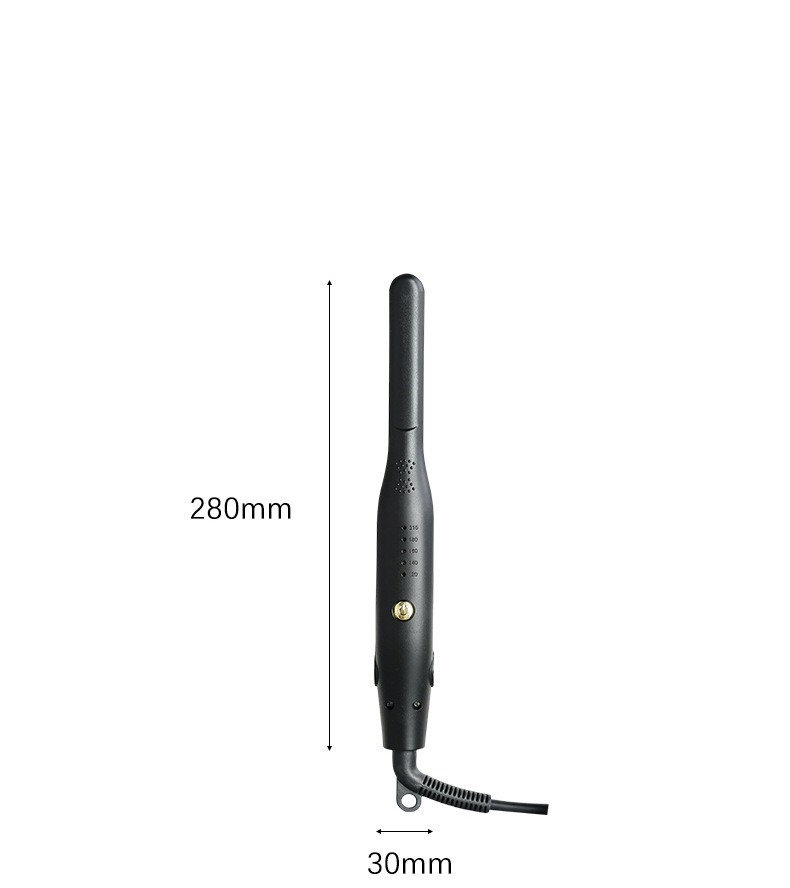 Piastra e arricciacapelli professionale in ceramica e tormalina per uomo - Doppio voltaggio (110-220 V) con 15 impostazioni di calore, styling per capelli asciutti/bagnati_voghion.com