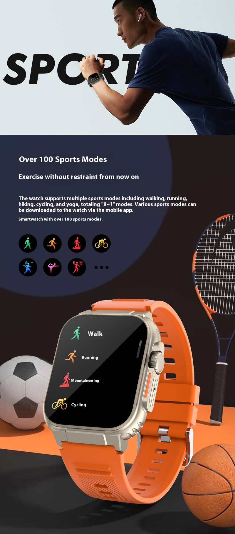 Bluetooth Arama, Yerel Müzik Çalma ve Çoklu Spor Modları, AMOLED Ekran, Kalp Atış Hızı ve Uyku Takibi, 42 mm Unisex Tasarıma Sahip A70 Akıllı Saat_voghion.com