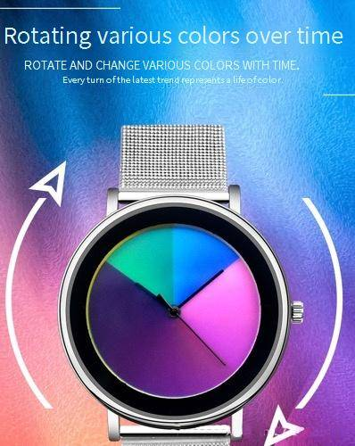 Cross Border Foreign Trade New Color Changing Watch Waterproof Fashion High End Niche Ladies Student Quartz Watch Hot Wholesale_voghion.com