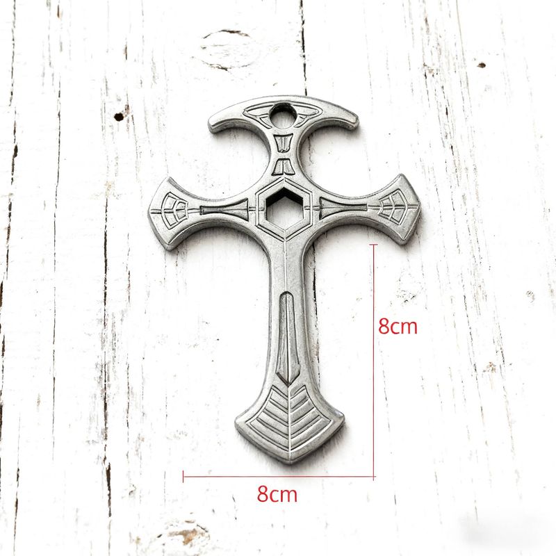Zinc Alloy Fingerless Brass Knuckles Cross Fingerless Brass Knuckles 6*8*1 Cm Suitable For Self-Defense_voghion.com