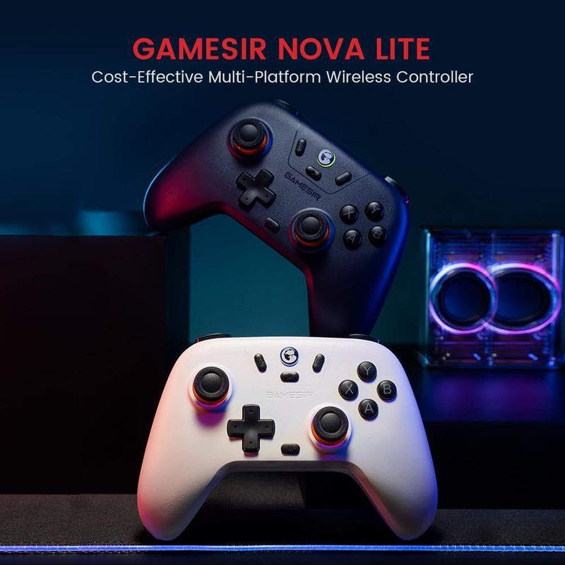 Controller wireless T4 Nova Lite, effetto Hall senza deriva, Bluetooth tri-mode/2.4G/USB-C per Switch, PC, giochi mobili, gamepad economico_voghion.com