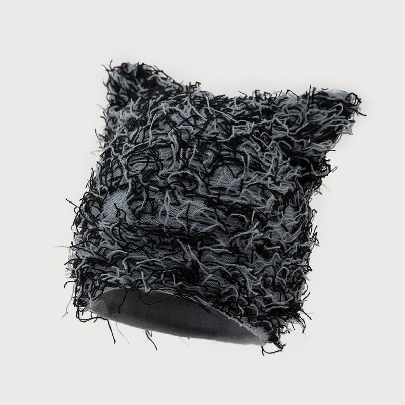 Passamontagna mimetico unisex con orecchie di gatto in pelliccia sintetica - Berretto in maglia caldo, traspirante e antivento per uomo e donna_voghion.com