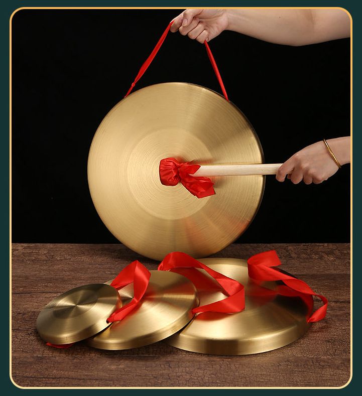 Copper-Plated Alloy Road Opening Steel High Volume Flood Prevention Warning Gong Drum Kindergarten Three-Sentence Half_voghion.com
