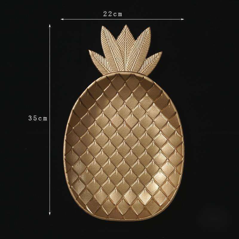 Gustări și dulciuri în sufragerie, Acasă, Tavă de depozitare pentru masă, Decor creativ cu tavă aurie_voghion.com