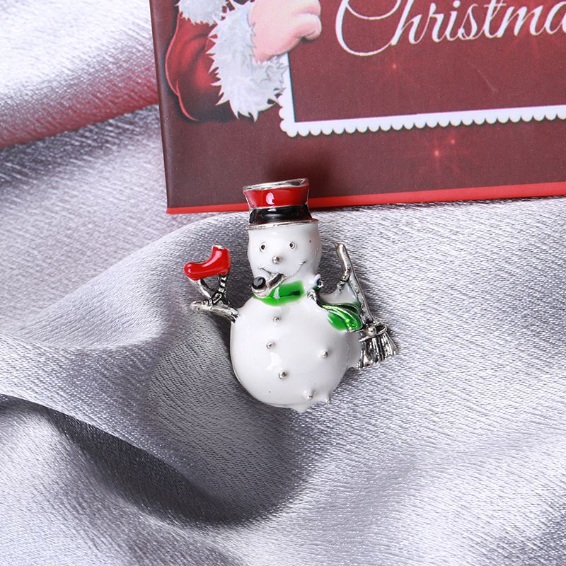 Broche goutte d'huile en alliage incrusté de diamants, faite main._voghion.com