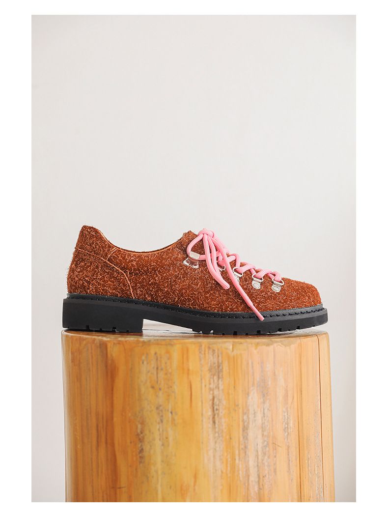 Men's Casual Streetwear Derby Shoes With Thick Sole & Color Blocking Design - Comfortable For Business & Outdoor Wear_voghion.com
