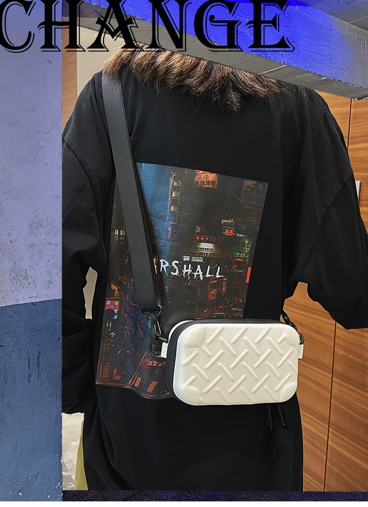 Bolsa transversal personalizada para homens, nova bolsa de ombro pequena com casca rígida em relevo, bolsa transversal texturizada de um ombro, bolsa quadrada pequena versátil para_voghion.com