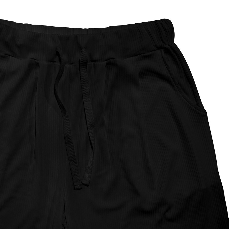 men's clothing summer men's clothing ice silk cool loose short-sleeved T-shirt shorts casual sports suit men_voghion.com