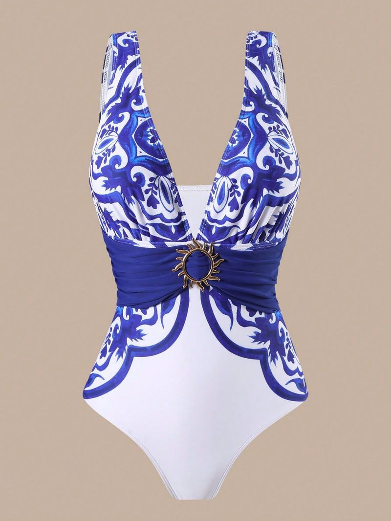 Maillot de bain une pièce sexy pour femme, haute élasticité et dos nu. Maillot de bain confortable et élégant pour la plage et la piscine._voghion.com