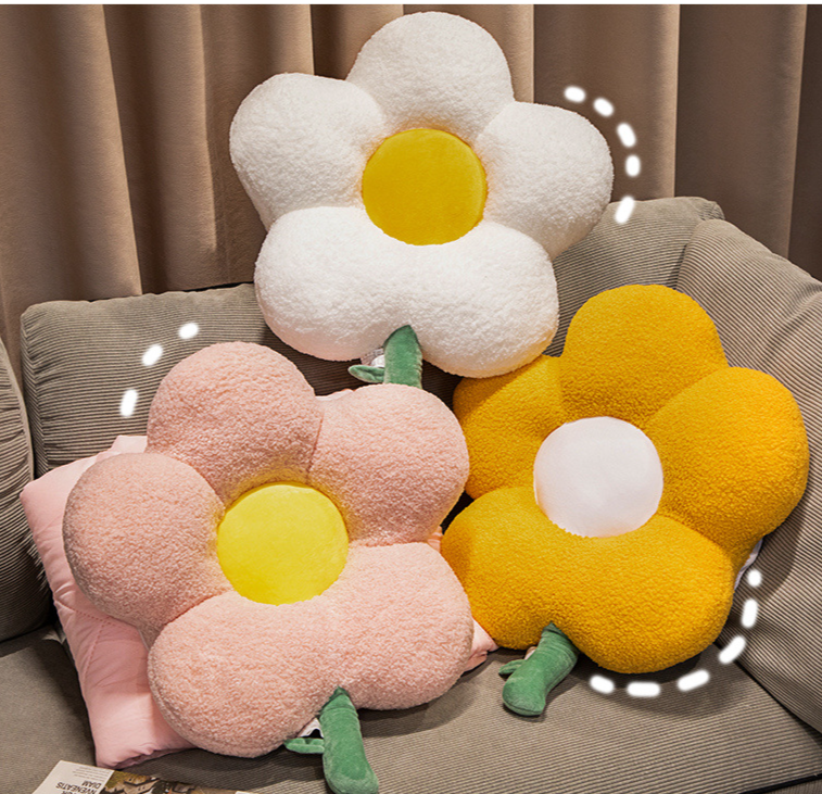 Einfaches Kissen und Decke mit Blumenmuster, zwei in einem, für Büro, Nickerchen im Studentenwohnheim, Autogebrauch, faltbares Kissen_voghion.com