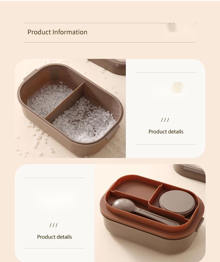 Bento per studenti, contenitore per il pranzo portatile con frutta e salsa, per bambini, in plastica, modello Kapibara_voghion.com