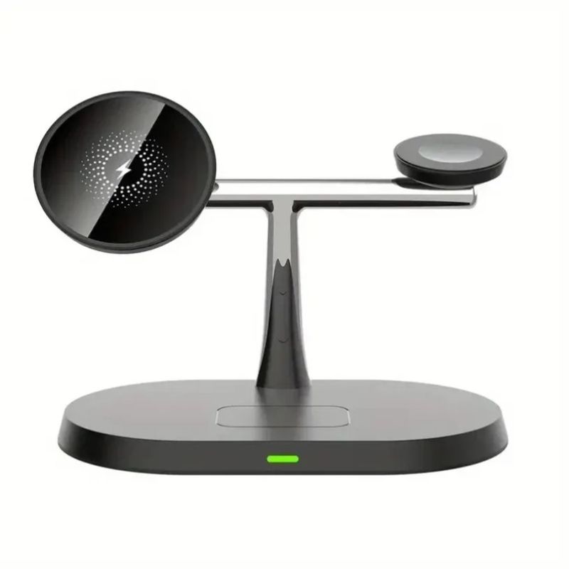 3 In 1 Fast Charging Magnetic Wireless Charger For Mag Safe IPhone 16-12 Pro Max Samsung S24 IPhone/Galaxy Watch_voghion.com