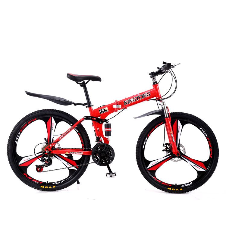 JINT Folding 24/ 26inch Adult Mountain Bike Variable Speed Dual Shock Absorption Off-Road Bicycle_voghion.com