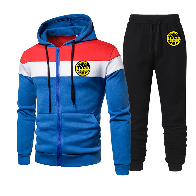 Männer Moud Dräi-Stéck Hoodie Fitness Fitness Kleeder Lafanzug Jogging Männer Sportanzug_voghion.com