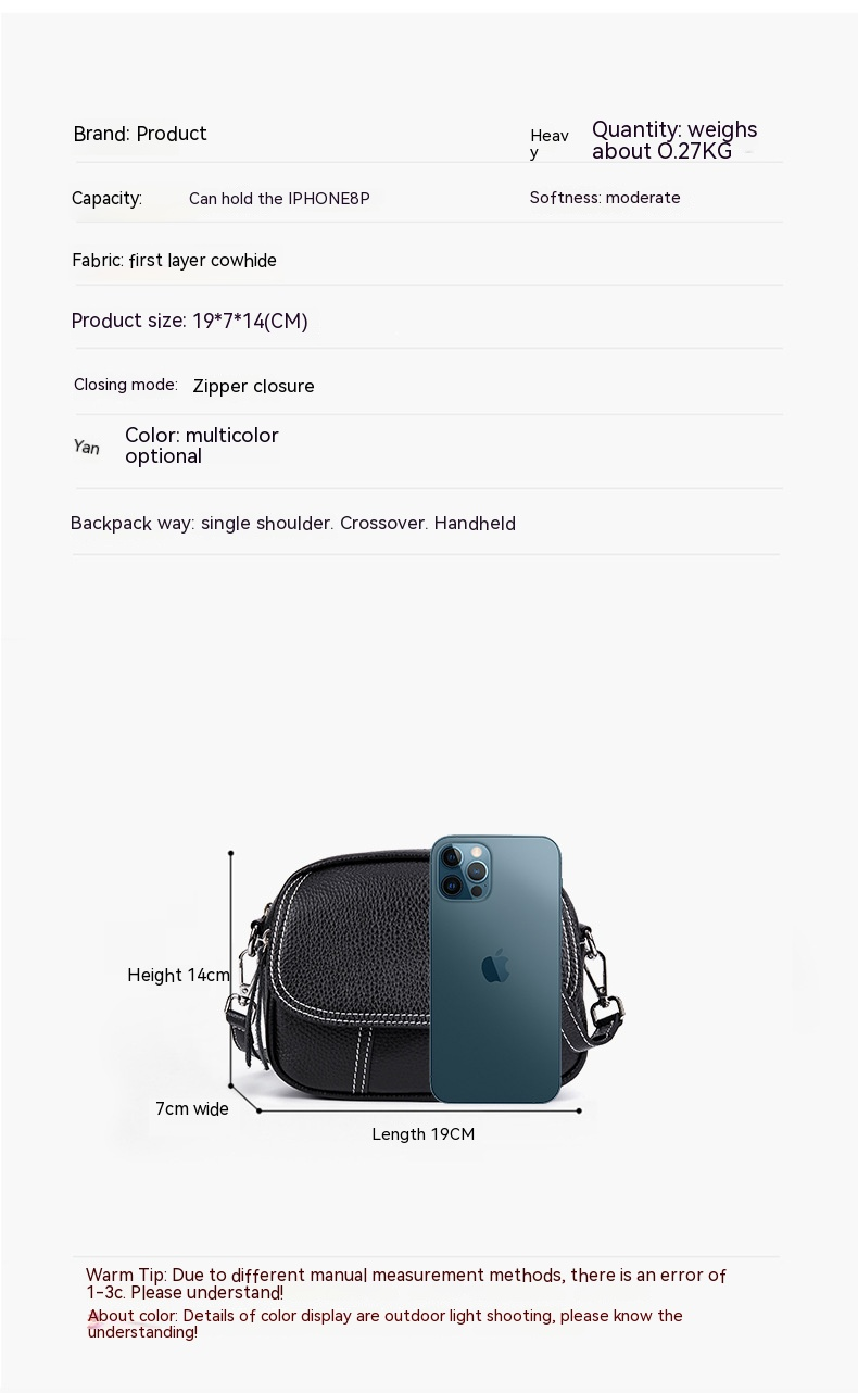Borsa piccola in vera pelle da donna 2023 nuova borsa da donna con tracolla larga in pelle bovina alla moda con strato superiore versatile borsa a tracolla monospalla all'ingrosso ..._voghion.com