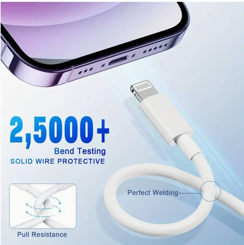 (MFi-zertifiziert) Für iPhone-Ladekabel 20 W Für iPhone-Ladegerät Schnelles Laden für iPhone-Kabel_voghion.com