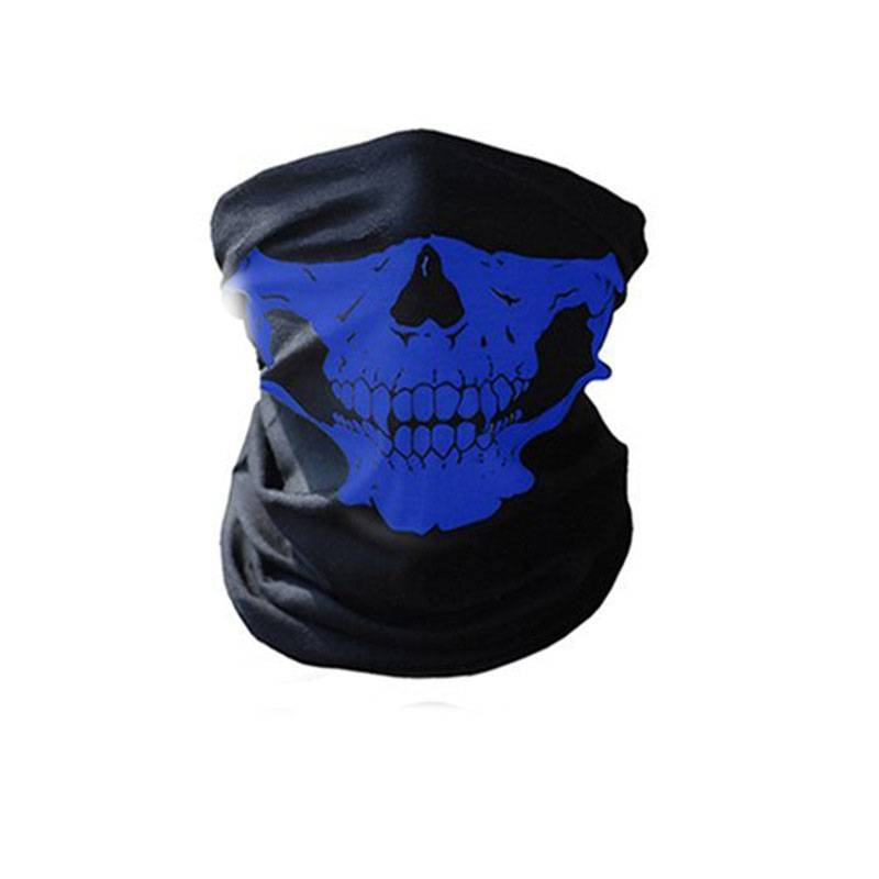 Maschera da ciclismo multifunzionale senza cuciture a 8 colori, sciarpa calda e magica, accessori per Halloween, fascia per capelli con teschio CS_voghion.com