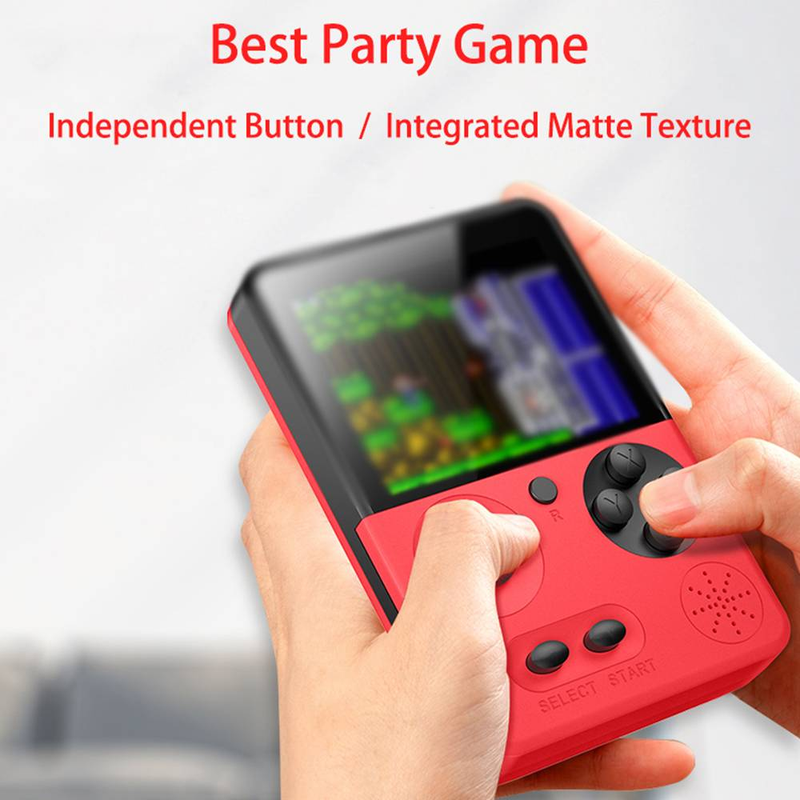 500 em 1 Console de jogos retrô portátil Tela colorida de 3 polegadas Bateria embutida Sistema portátil de estilo portátil Plug and Play Jogo retrô para TV_voghion.com