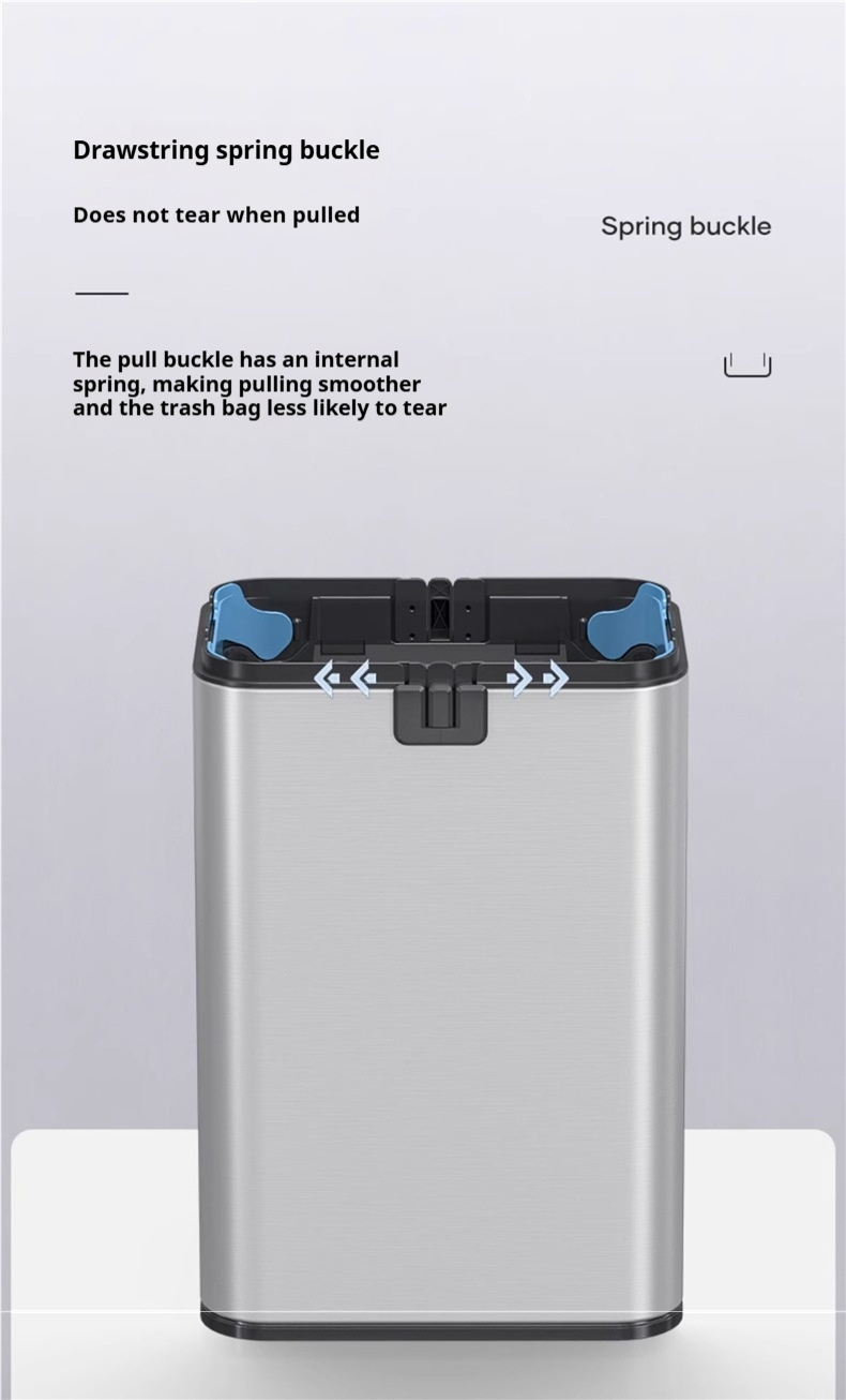 Smart Sensor Trash Can With Automatic Lid, Hands-Free Automatic Garbage Bin For Bathroom, Kitchen Large Capacity Touchless Waste Bin_voghion.com