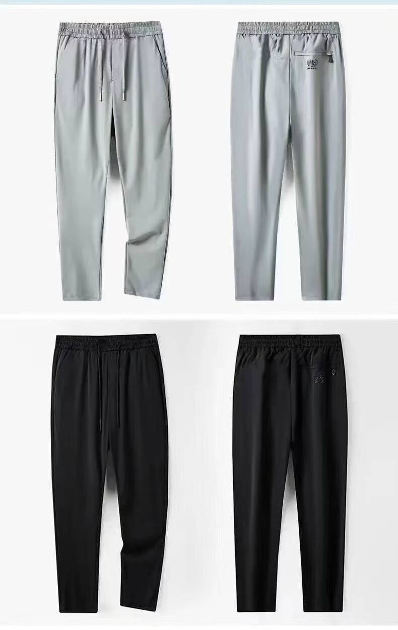 Schnelltrocknende Herren-Freizeithose mit geradem Bein – Leichte, atmungsaktive und locker sitzende Trainingshose für den Sommer | Verschiedene Farben und große Größen (M–5XL)_voghion.com