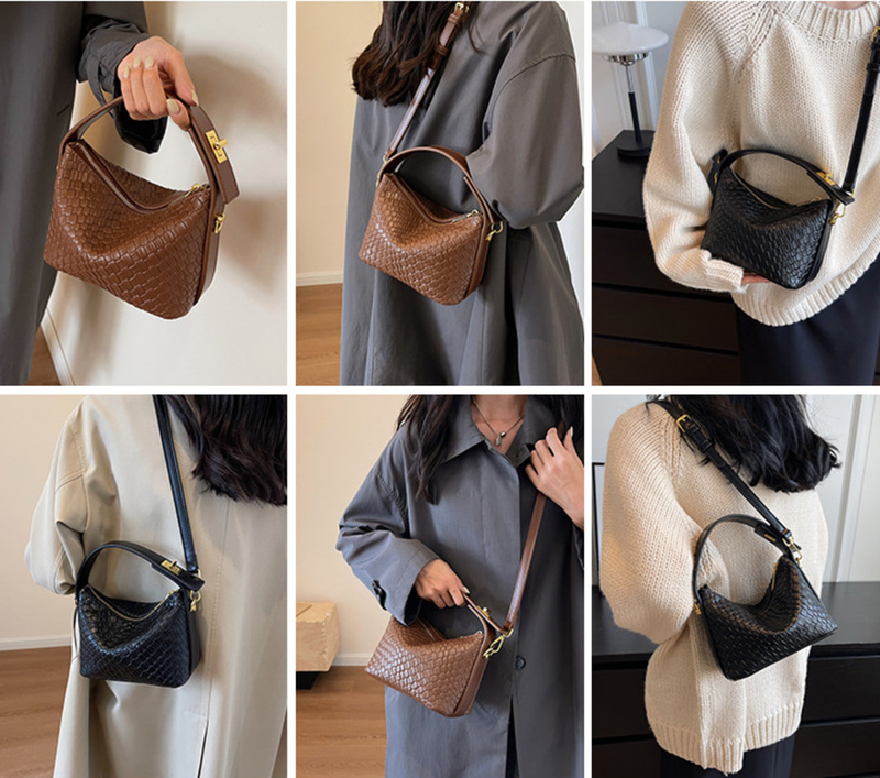 2024 New Fashion Small Square Bag Women's Crossbody Bag Atmospheric and Simple Underarm Bag Single Shoulder Bag Handbag_voghion.com