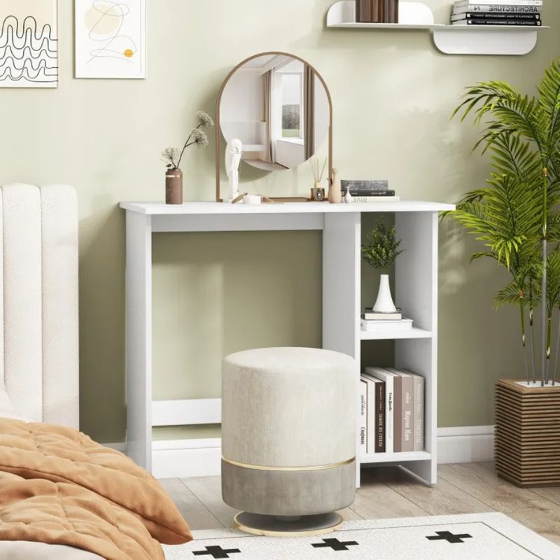 Desk With And Adjustable Storage Shelf Computer Small_voghion.com