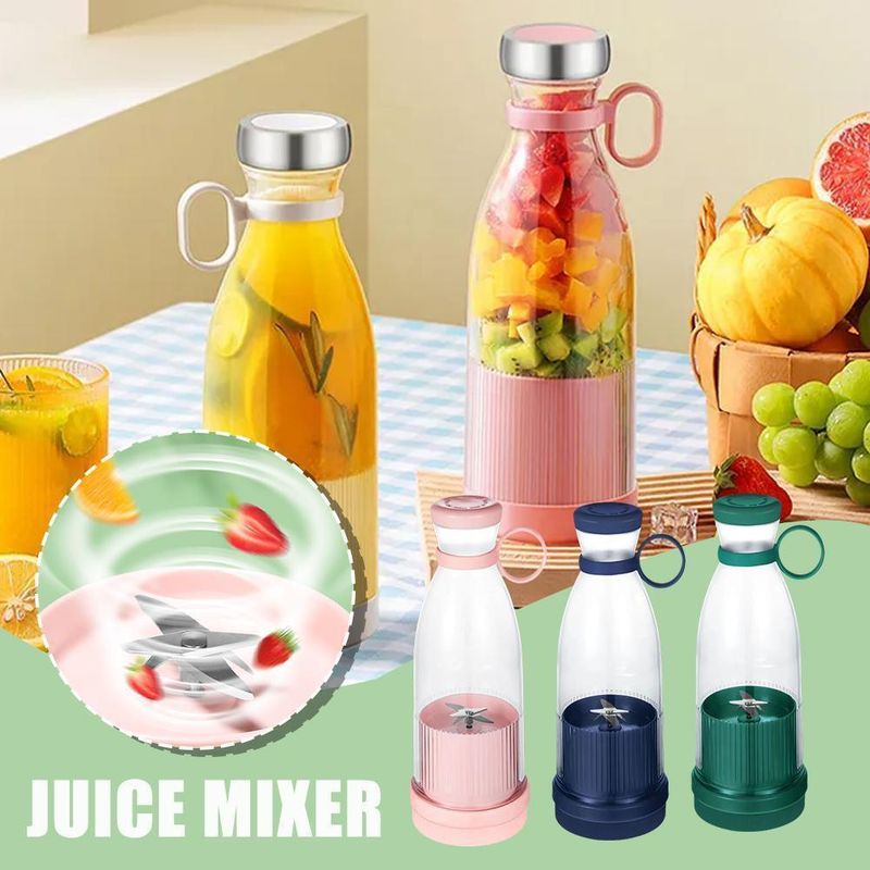 1Pcs Useful Portable Electric Mini Blender Mixer Shaker Bottle USB Rechargeable Fruit Juicer_voghion.com