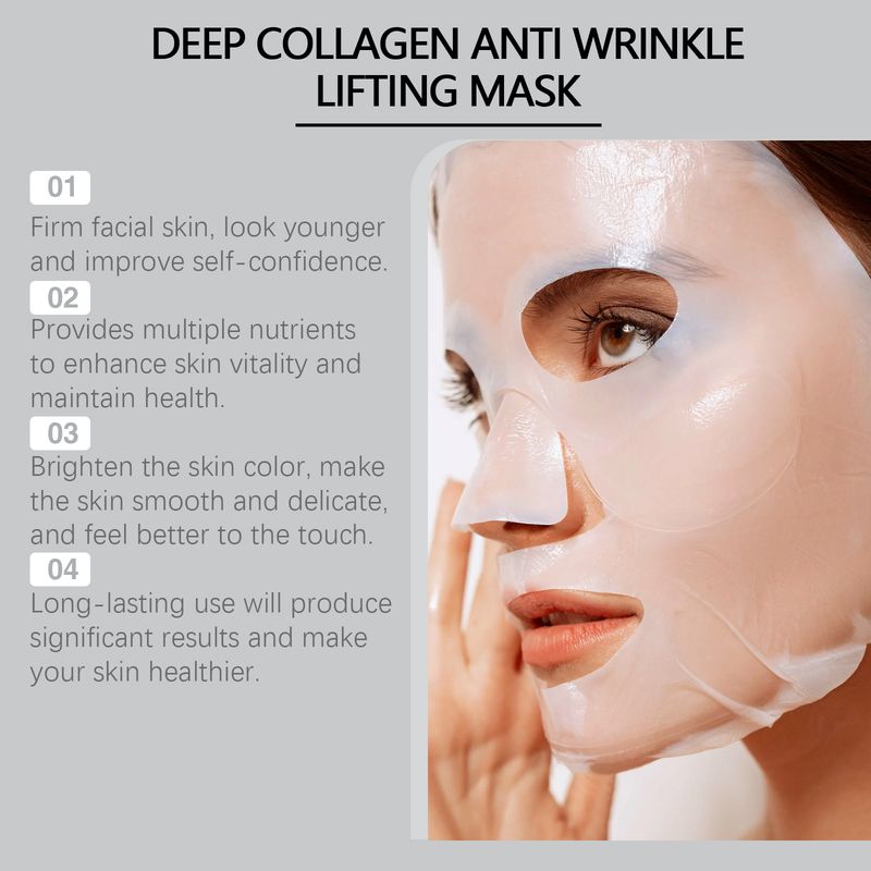EELHOE Collagen Mask (Bag) Hydrating, Rejuvenating, Firming, Brightening, Moisturizing, Nourishing And Gentle Care Mask_voghion.com