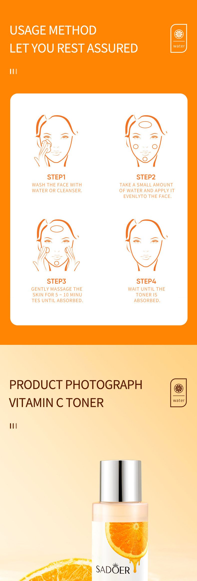 Vitamin C Whitening Skin Care Set Eye Face Cream Essence_voghion.com