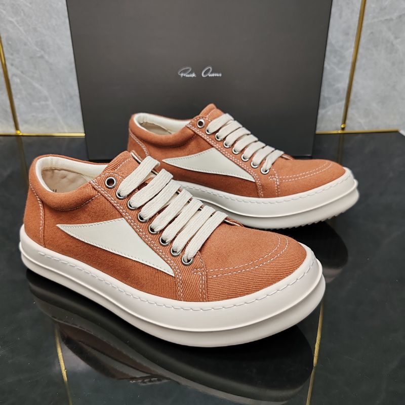 New RO Low-Top Triangle Men's Thick Sole Height Increasing Simple Casual Women's Shoes Fashion Trend Versatile Couple_voghion.com
