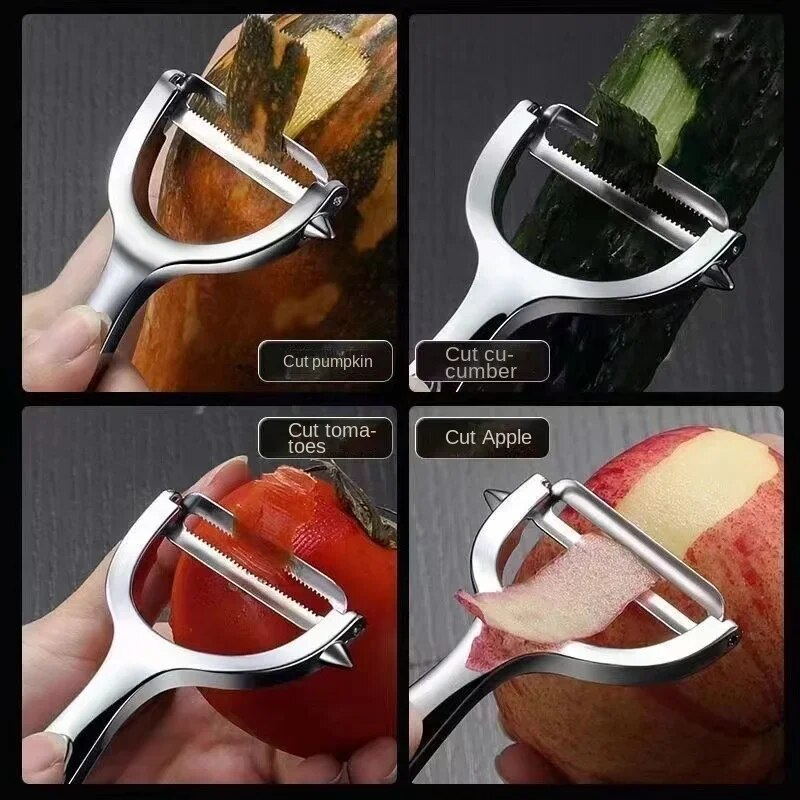 Vegetable Peeler Potato Carrot Peelers Stainless Steel Peeler With Ergonomic Non-Slip Handle & Sharp Blade Kitchen Tools_voghion.com