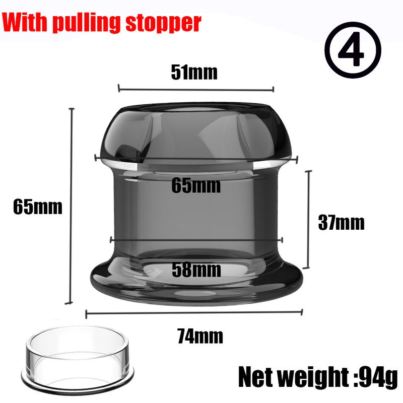 Hollow Expander, Anal Beads, With Plug, Tunnel, Transparent, Anus Expansion, Adult Toys, Gay Men, For Women_voghion.com