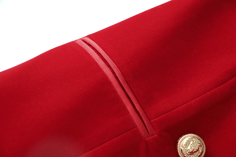 velluto di giunzione in raso grande gonna rossa vestito verde frutta collare vestito in vita vendita calda_voghion.com