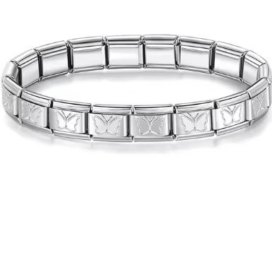 Gioielli e accessoriCinturino per orologio fai da te Modulo 18 sezioni Modello Bracciale elastico in acciaio inossidabile con ciondoli Seiko Italiani_voghion.com