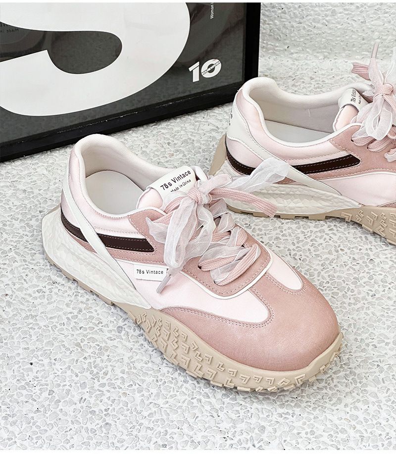 Thick-soled Heightening Shoes Women's Spring New Satin Breathable Sneakers Lightweight Casual Running Shoes_voghion.com