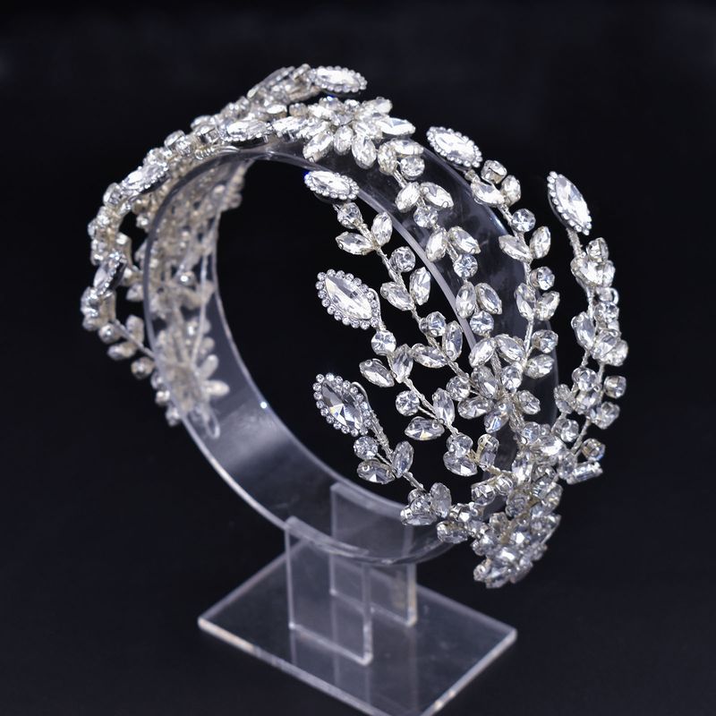 Vrouwen sieraden bruids hoofdband hoofdband handgemaakte strass haarstuk pers hoofdband bruiloft haaraccessoires_voghion.com