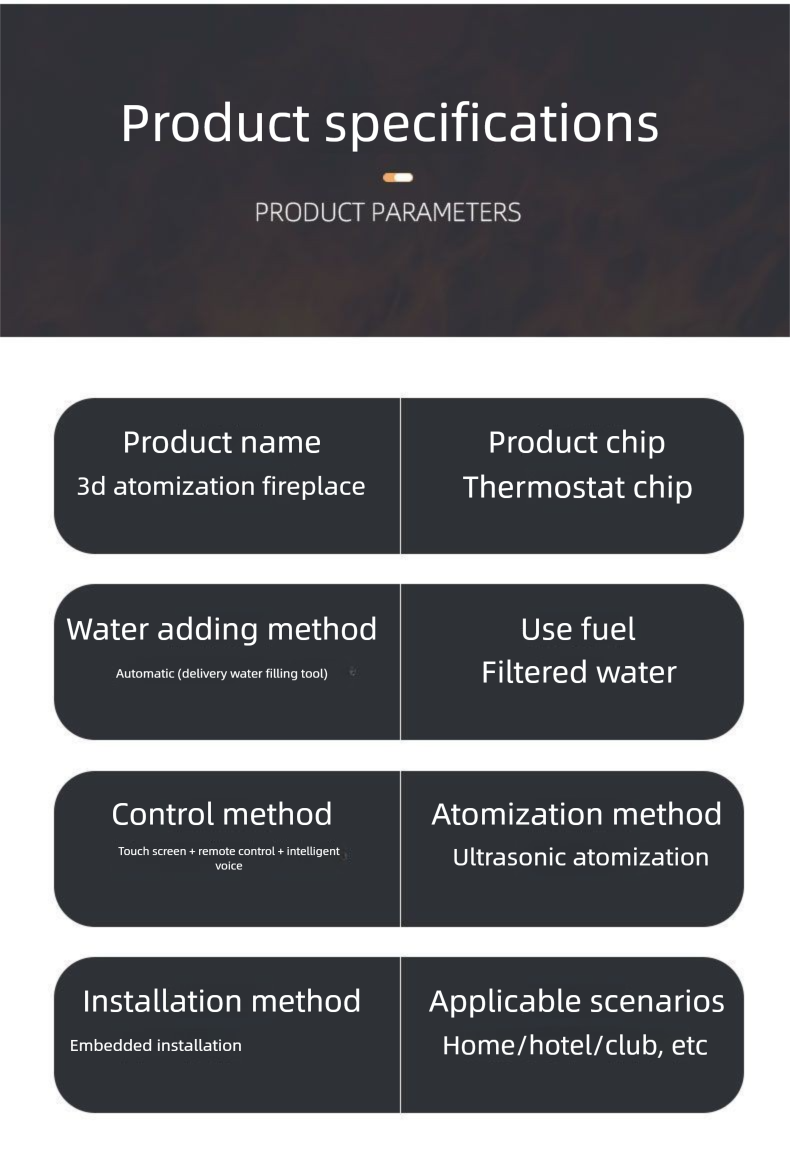 Home 3D Atomized European Style Embedded Electronic Fireplace Simulated Flame Internet Celebrity TV Decorative Cabinet_voghion.com