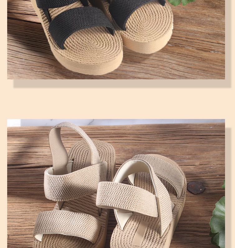 Chaussures pour femmes Eva Sandales à bout fermé à semelle épaisse pour femmes Été Nouveau style Mode Semelle souple Chaussures pour femmes légères et confortables_voghion.com