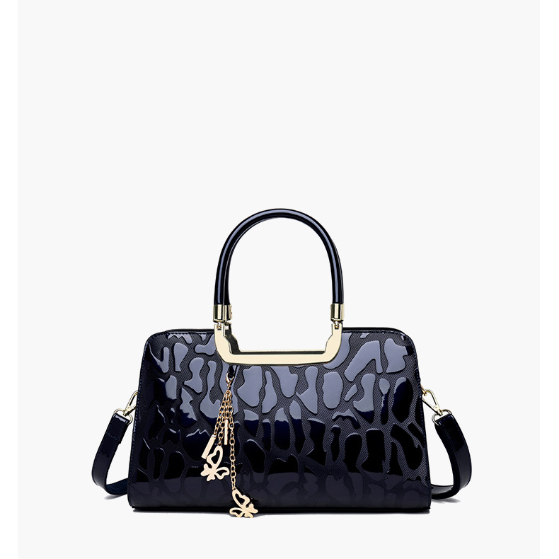 Borse in pelle verniciata borsa da donna moda Boston borsa a tracolla borsa a mano texture_voghion.com