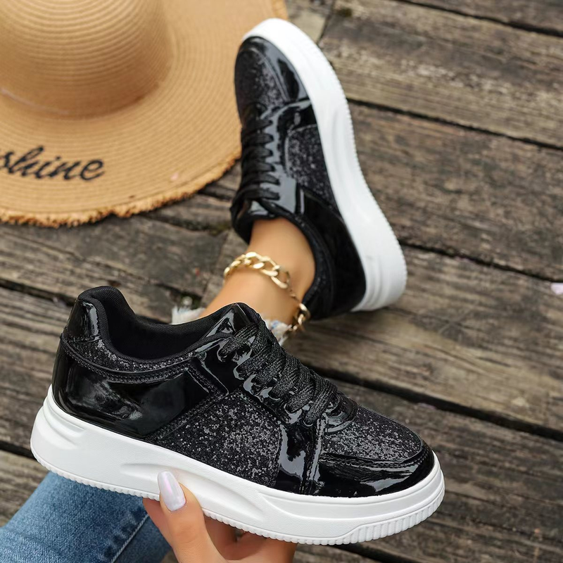 Spring and Autumn New Cool Plate Fashion Casual Large Women's Lace up Thick Bottom Casual Shoes in Stock Le Fu Shoes_voghion.com