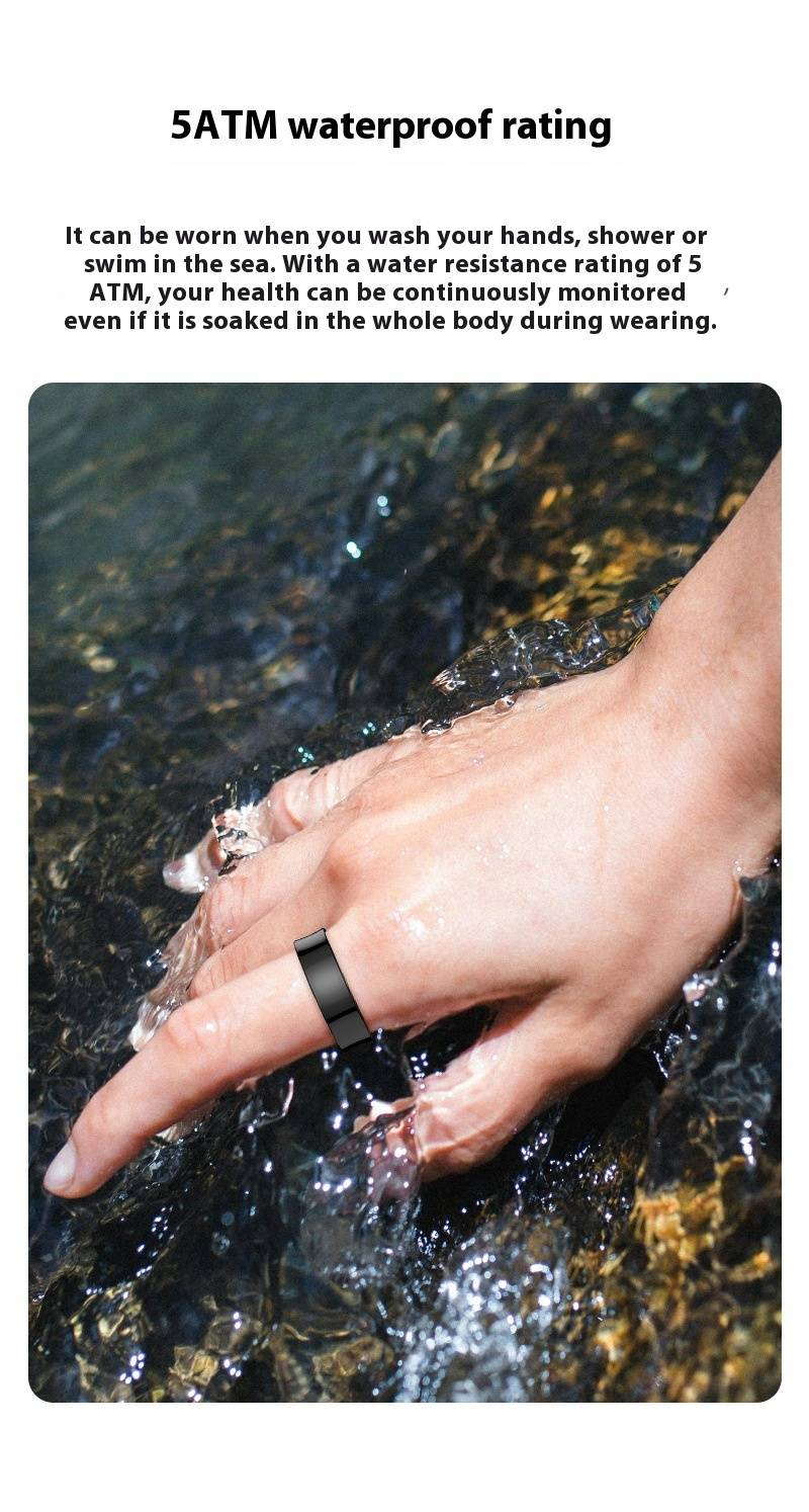 Smart Ring mit Herzfrequenz-/SpO2-/Schlaf-Tracking – Wasserdichter Fitness-Tracker und Schrittzähler mit Bluetooth-Kamerasteuerung und Ladeetui_voghion.com