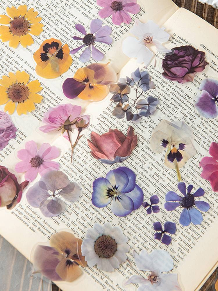 40 de coli/pachet de autocolante lucioase cu trandafiri și decor de cristal, autocolante florale autoadezive pentru albume de scrapbooking_voghion.com