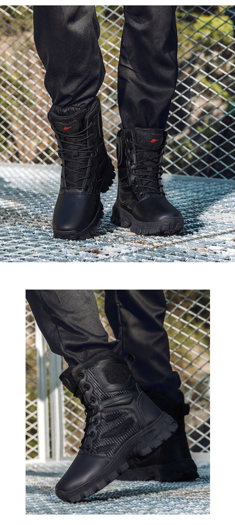 「XGXC」Stivali tattici delle forze speciali, stivali militari Jinjiang, stivali da trekking da uomo per il deserto, stivali da combattimento, stivali da trekking da viaggio_voghion.com