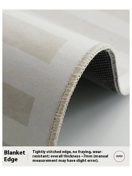 Luxuriöser Teppich aus Kunstwolle im nordischen Stil, weicher Wohnzimmerteppich, rutschfeste Bodenmatte für Sofa, Schlafzimmer, Heimdekoration_voghion.com