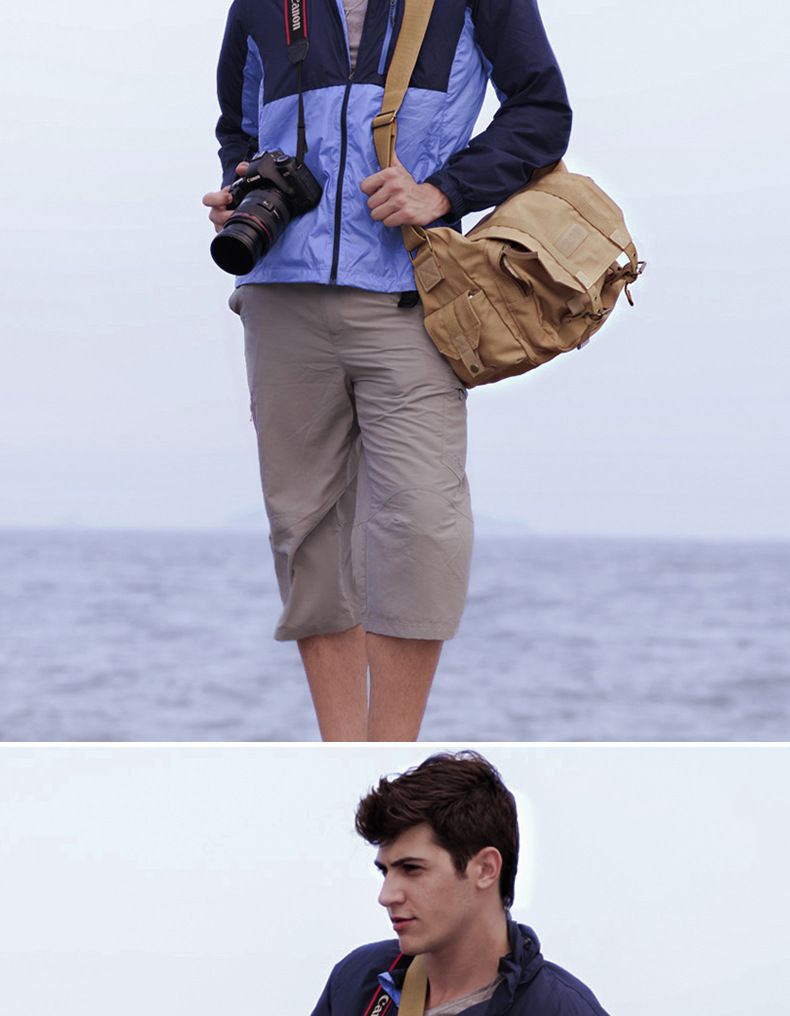 Vintage-Kameratasche aus Canvas für DSLR-Fotografie – wasserdicht, diebstahlsicher und stoßfest mit Stativgurt – perfekt für Outdoor-Aktivitäten und Reisen_voghion.com