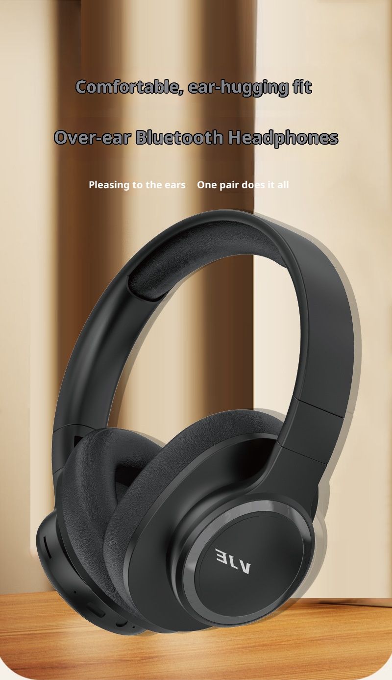 Bluetooth-Kopfhörer mit 30 Stunden Akkulaufzeit, leichten Ohrpolstern aus Memory-Schaum und faltbarem Design_voghion.com