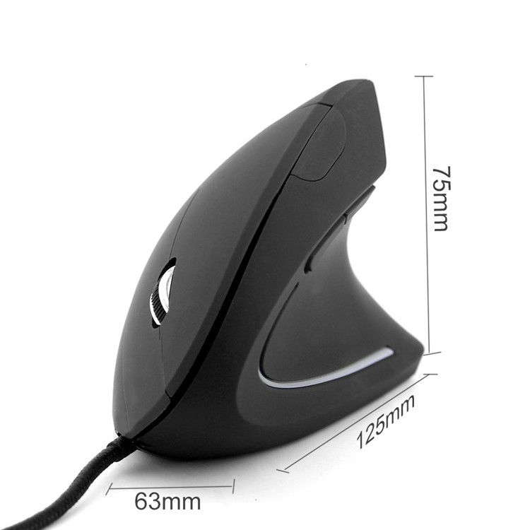 Ergonomische vertikale kabelgebundene Maus_voghion.com
