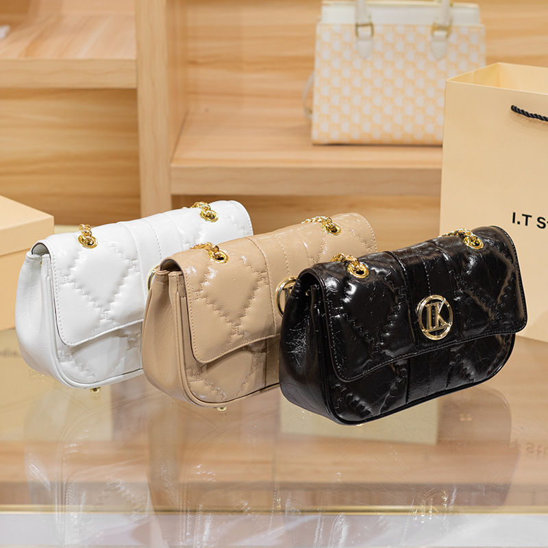 Borsa a tracolla da donna con catena in vera pelle di Hong Kong 2023 Nuova borsa ascellare monospalla alla moda estiva premium quest'anno_voghion.com