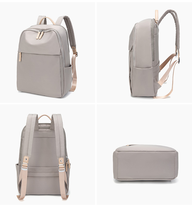Computertasche Leichter Pendlerrucksack Damen Oxford-Stoff Reiserucksack Große Kapazität_voghion.com